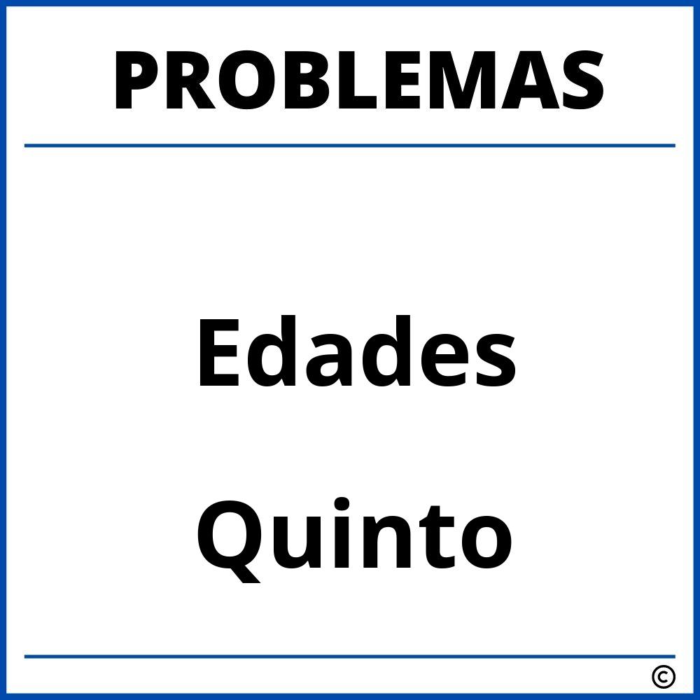 Problemas de Edades para Quinto Grado de Primaria