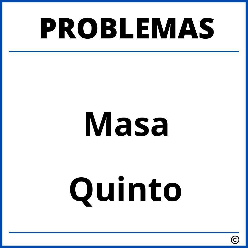 Problemas de Masa para Quinto Grado de Primaria