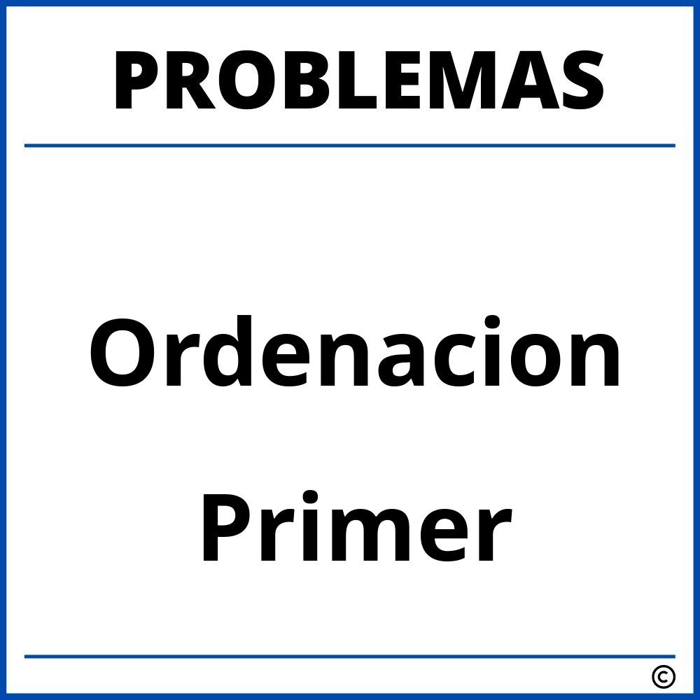 Problemas de Ordenacion para Primer Grado de Primaria