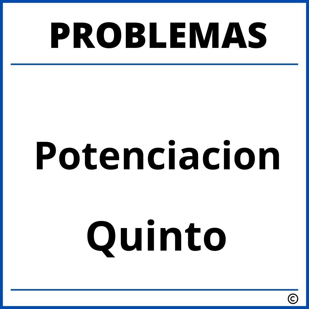 Problemas de Potenciacion para Quinto Grado de Primaria