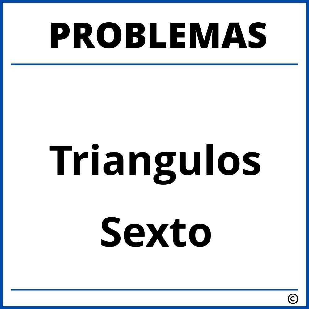 Problemas de Triangulos para Sexto Grado de Primaria
