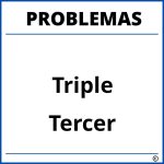 Problemas de Triple para Tercer Grado de Primaria